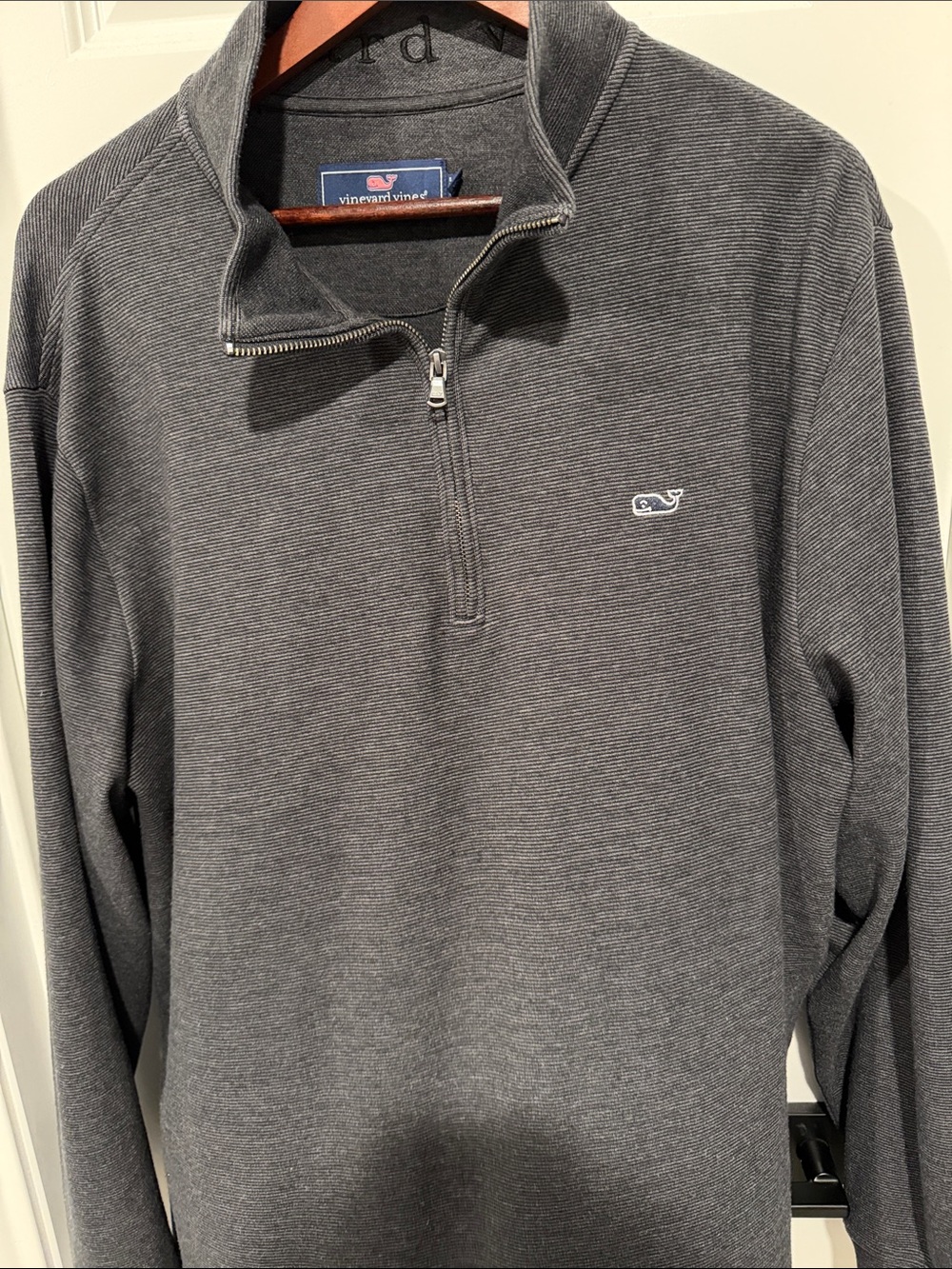 Vineyard Vines Men's Charcoal Zip-Up Sweater